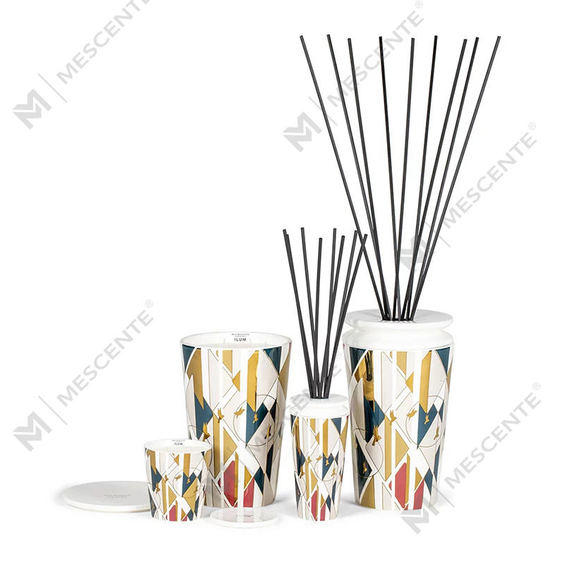 M&scent Großhandel kundenspezifisches Luxus-Eigenmarken-Duft-Sojawachskerzen-Geschenkset