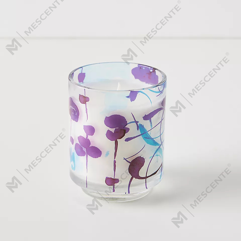 M&Scent Luxus-Sojawachskerzen mit individueller Dekoration, Private Label, 3 Dochte, „A Sunday Painter“, Glaskristall-Duftkerzen