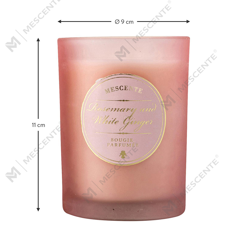 M&Scent Luxus-Weihnachts-Duftkerzen mit personalisiertem Logo in Weiß
