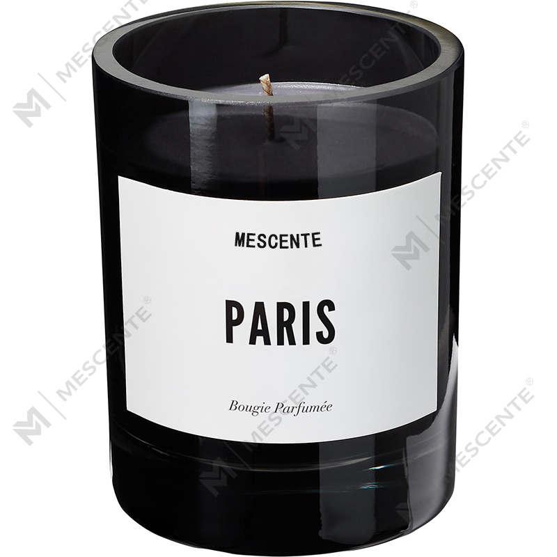 M&Scent Großhandel Luxus-Privatmarken-Duftkerzen in Schwarz mit personalisiertem Logo