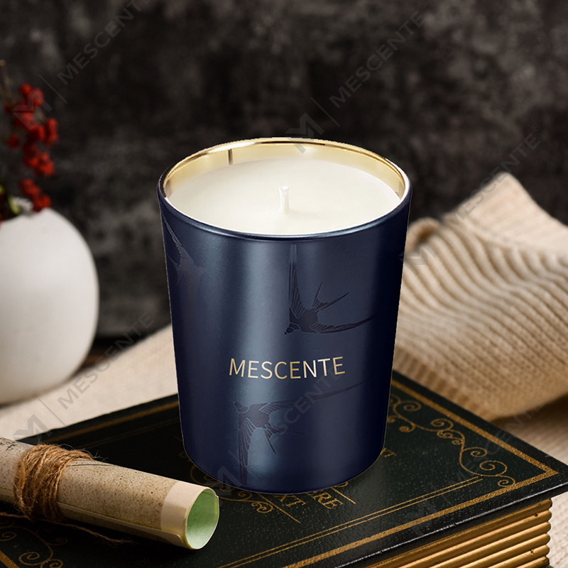 M&Scent Handgefertigter Luxus-Glashalter, Säule, Vanille-Duftkerze mit Kristallen