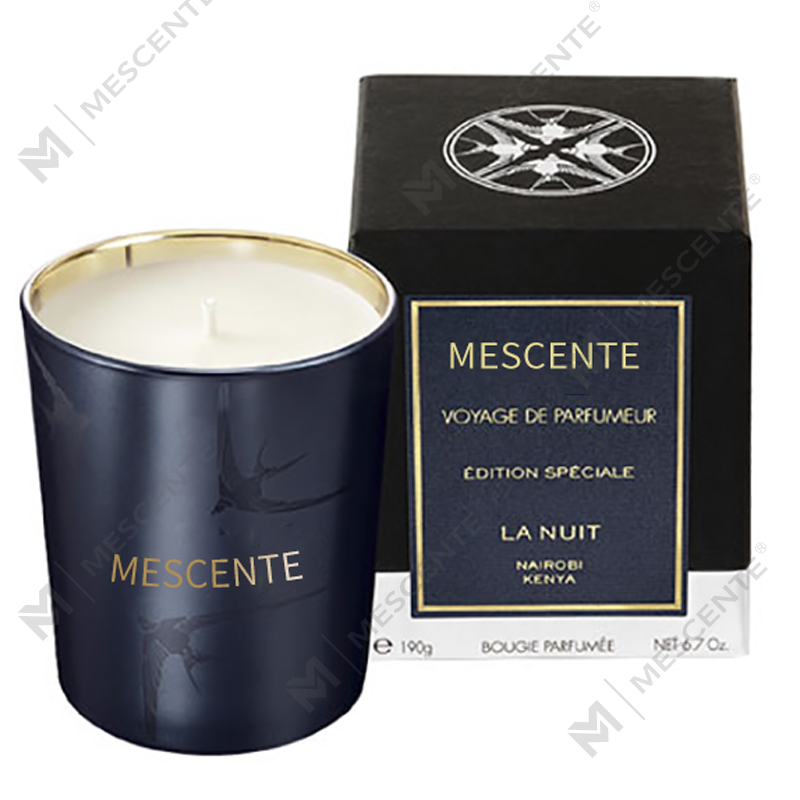 M&Scent Handgefertigter Luxus-Glashalter, Säule, Vanille-Duftkerze mit Kristallen