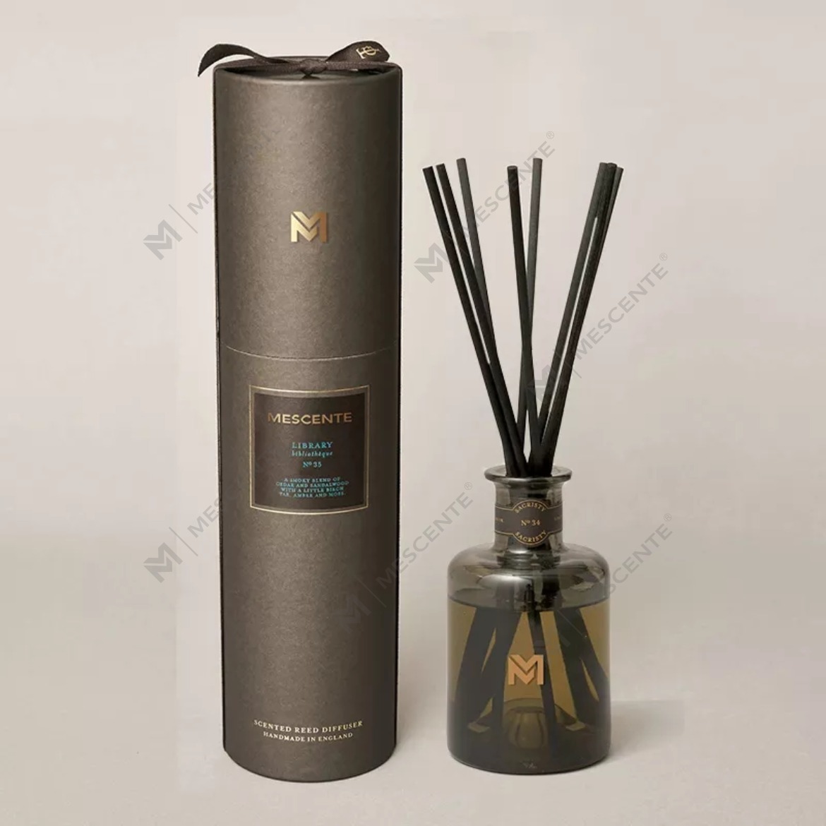 M&Scent Großhandel luxuriöser 500-ml-Diffusor in schwarzer Flasche, Duftstäbchen-Diffusor mit Geschenkbox