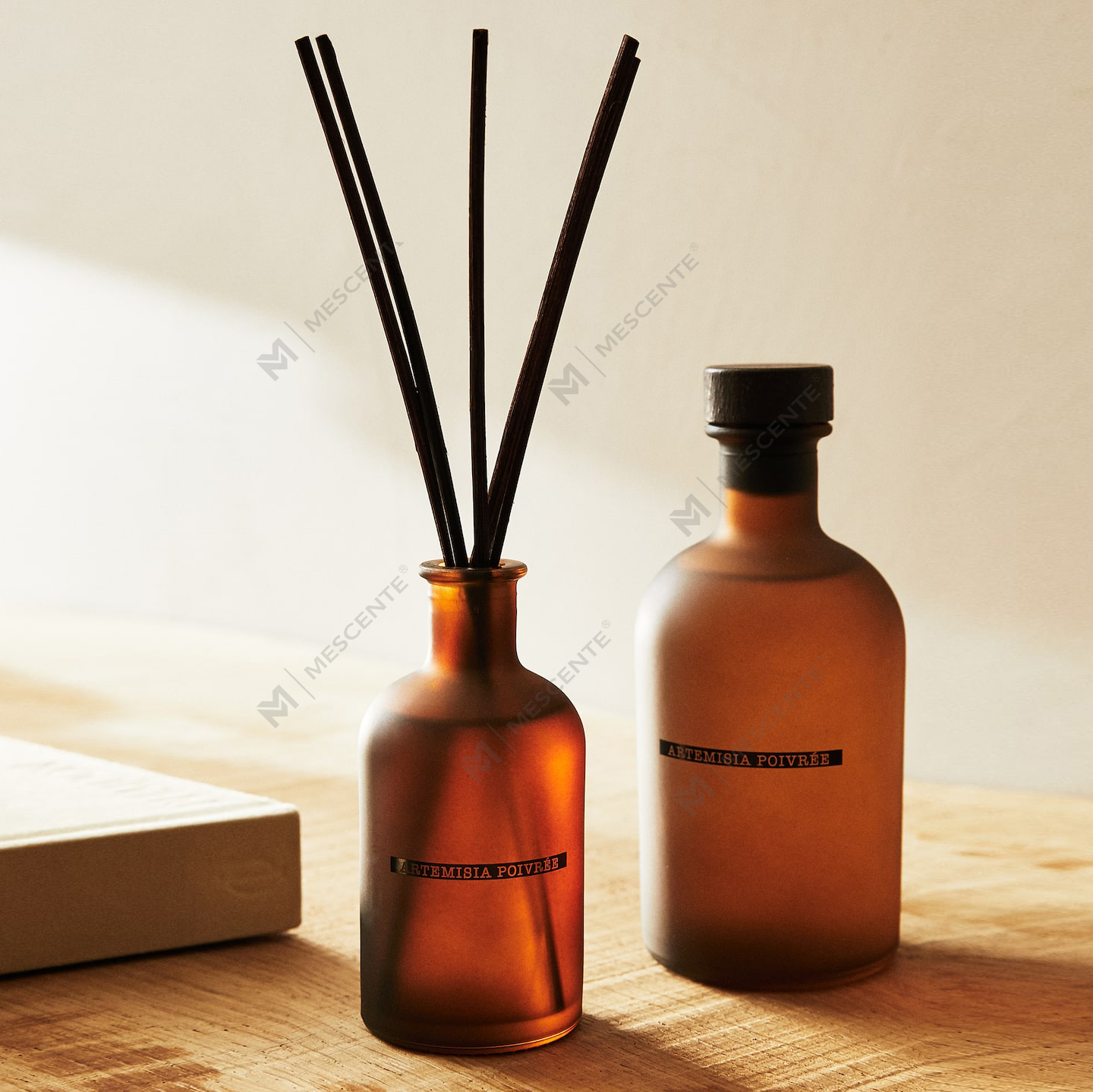 Luxuriöse große, schwarz gefrostete Flasche, 50 ml, 300 ml, getrocknete Blumen, Blumenaroma, ätherisches Öl, Reed-Diffusor, Öl-Set, Bulk