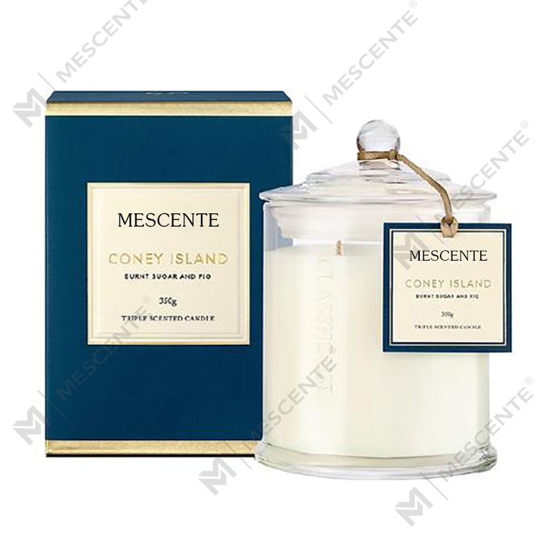 M&Scent Wholesale Luxus-Sojakerzen im kundenspezifischen Private Label-Weihnachtsglas mit gewölbtem Duft und Deckel